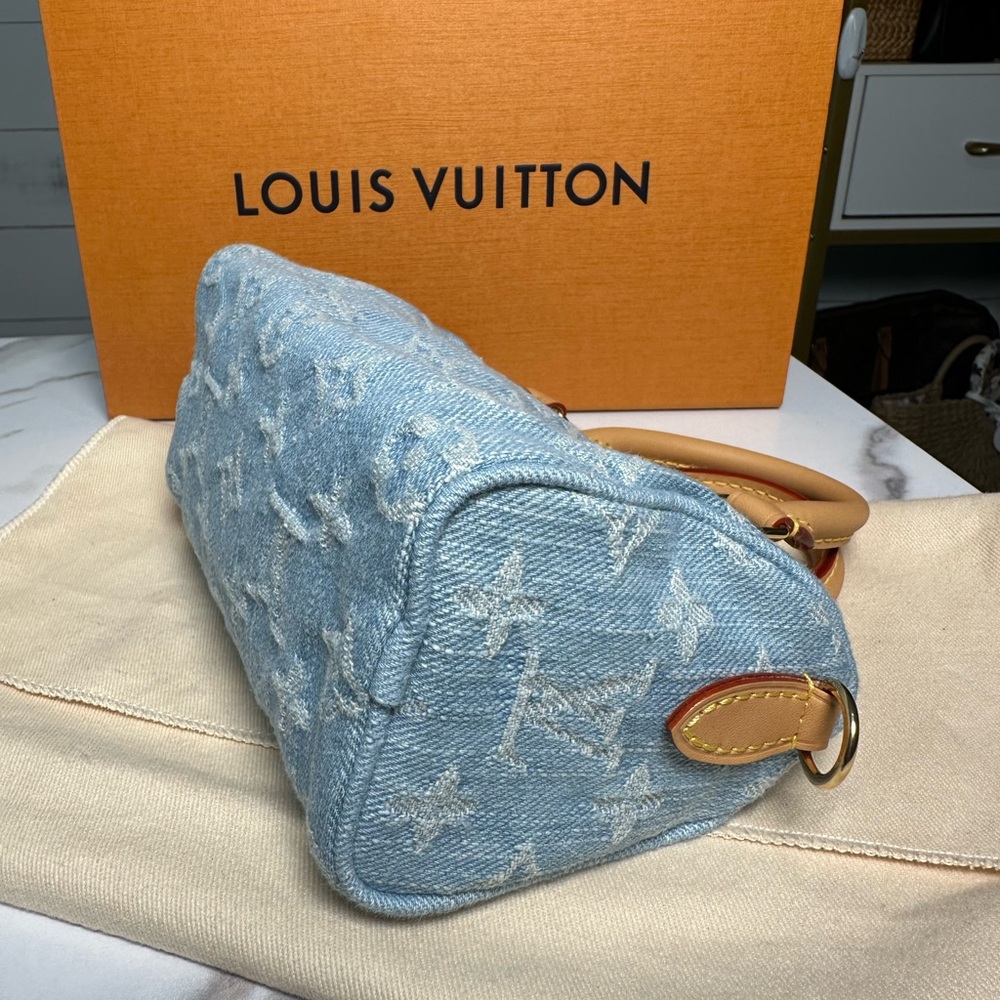 SOLD ❌❌❌Louis Vuitton Denim Nano Speedy NEW NEVER WORN - Picture 8 of 15